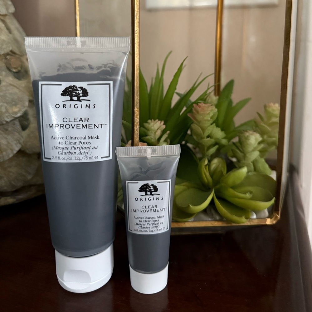 NEW Origins Clear Improvement Charcoal Mask 2.5 fl oz with FREE Sample